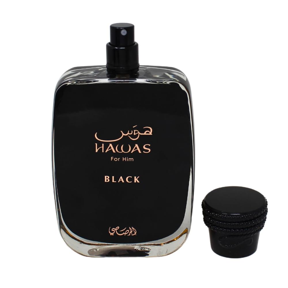 Rasasi Hawas Black Eau de Parfum Spray for Men, 100ml