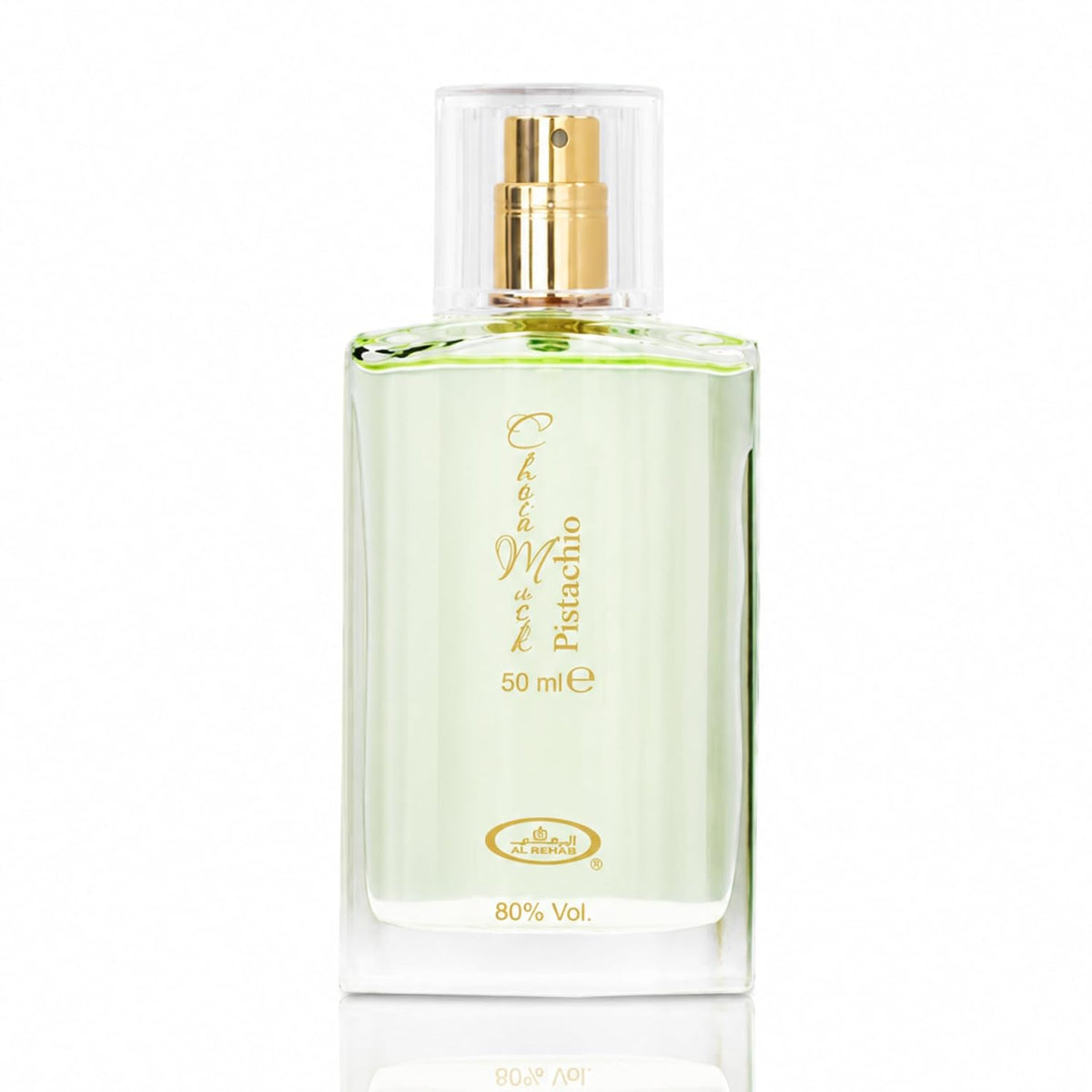 Al Rehab Choco Musk Pistachio Eau de Parfum Spray for Unisex, 1.65 Ounce / 50 ml