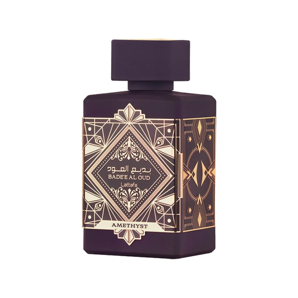 Lattafa Bade'e Al Oud Amethyst for Unisex Eau de Parfum Spray, 3.4 Ounce / 100 Ml