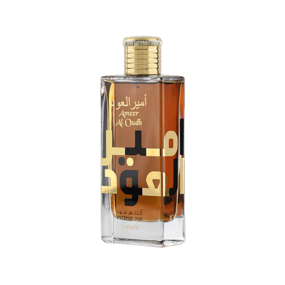 Lattafa Ameer Al Oud Intense Oud for Unisex Eau de Parfum Spray, 3.4 Ounce / 100 ml