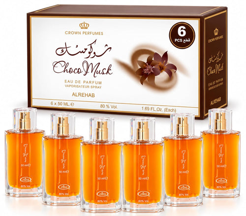Al-Rehab Choco Musk Eau De Parfum Spray, 1.7 Ounce (Pack Of 6)