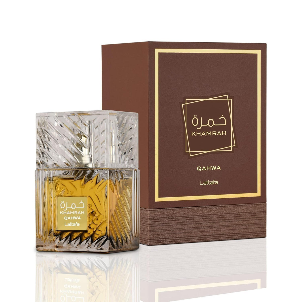 Lattafa Khamrah Qahwa for Unisex Eau de Parfum Spray, 3.4 Ounce / 100 ml