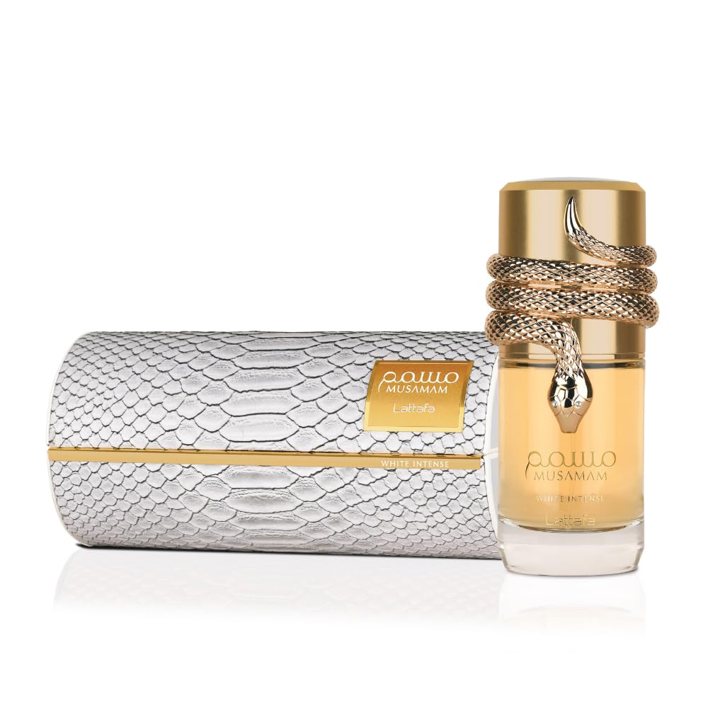 Lattafa Musamam White Intense Eau de Parfum Spray for Unisex, 3.4 Ounce / 100 ml