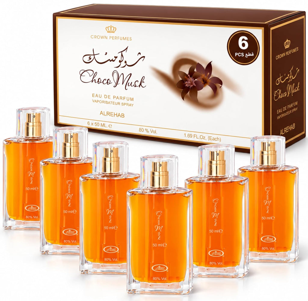 Al-Rehab Choco Musk Eau De Parfum Spray, 1.7 Ounce (Pack Of 6)