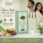 Al Rehab Choco Musk Pistachio Eau de Parfum Spray for Unisex, 1.65 Ounce / 50 ml