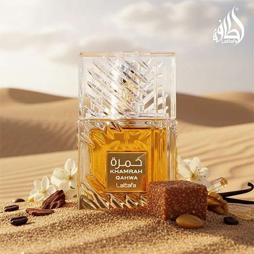 Lattafa Khamrah Qahwa for Unisex Eau de Parfum Spray, 3.4 Ounce / 100 ml