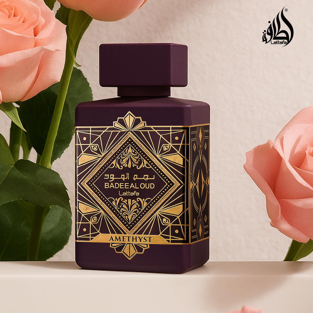 Lattafa Bade'e Al Oud Amethyst for Unisex Eau de Parfum Spray, 3.4 Ounce / 100 Ml