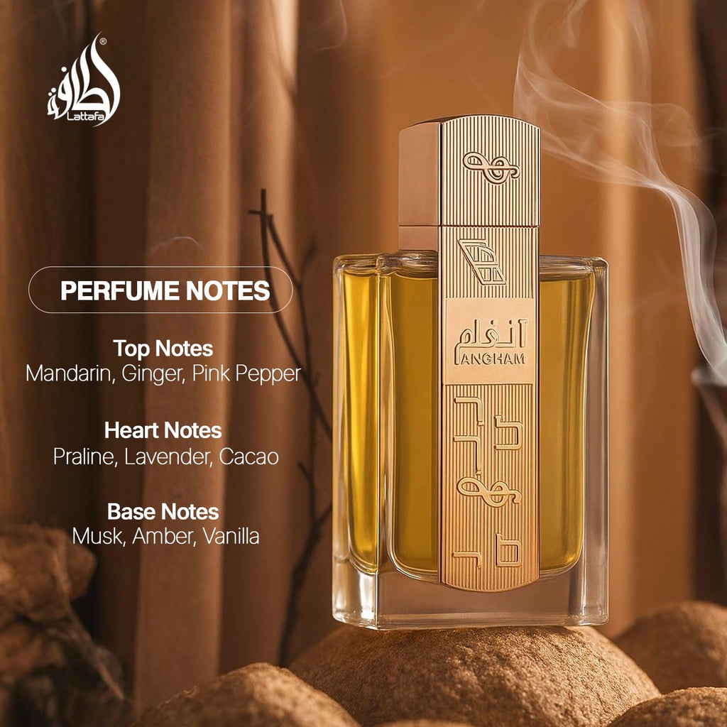 Angham by Lattafa for Unisex - 3.4 oz / 100ml EDP Spray