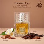 Lattafa Khamrah Qahwa for Unisex Eau de Parfum Spray, 3.4 Ounce / 100 ml
