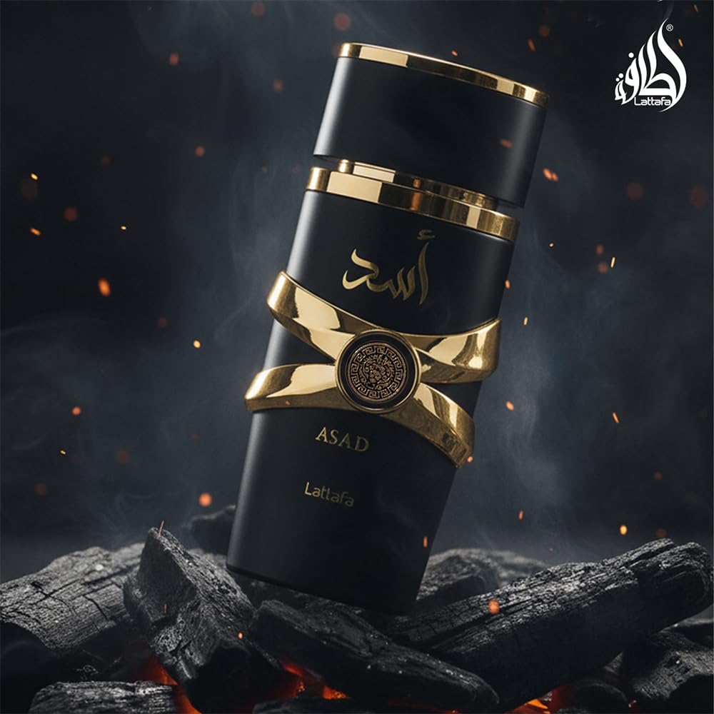 Lattafa Perfumes Asad for Unisex Eau de Parfum Spray, 3.4 Ounce / 100 ml