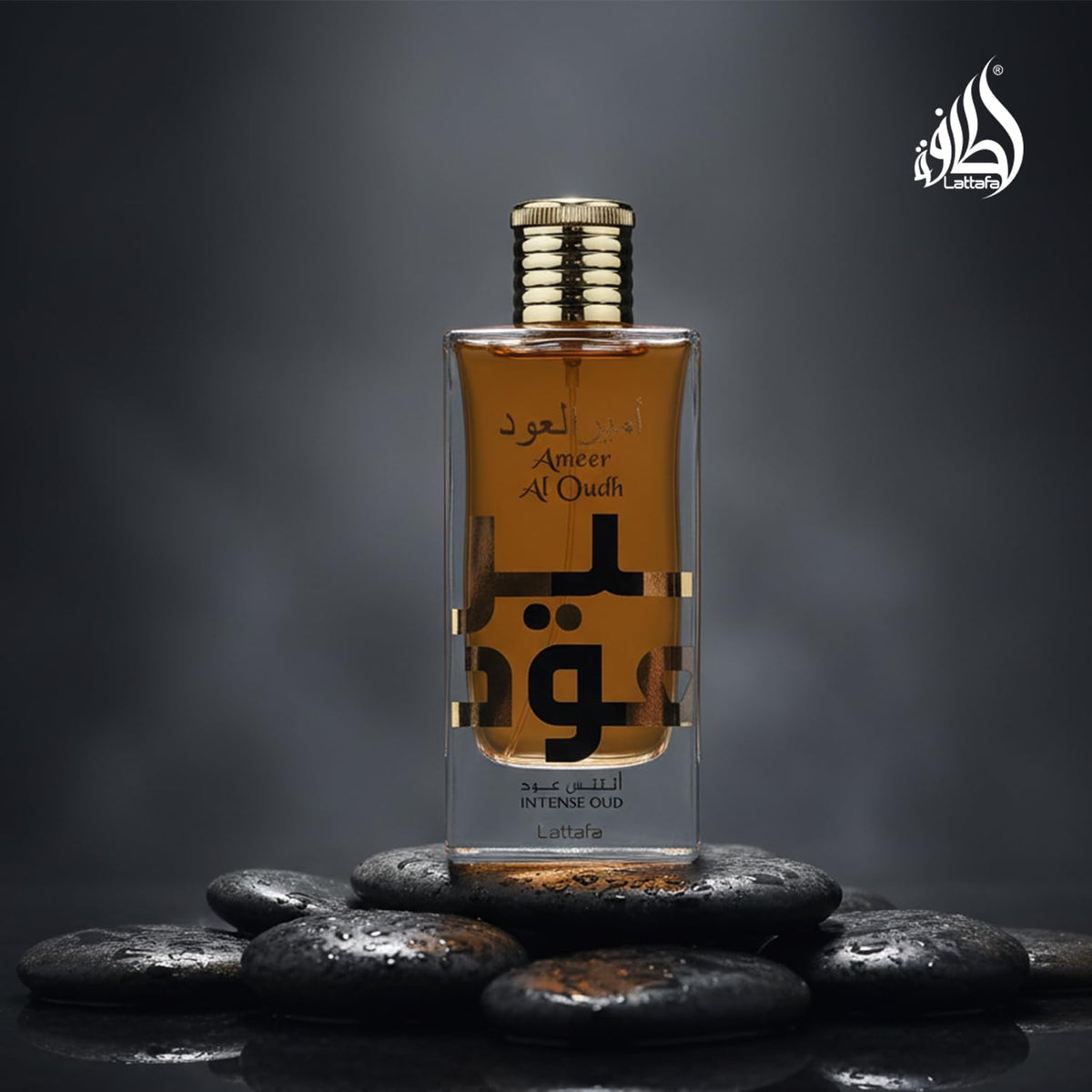 Lattafa Ameer Al Oud Intense Oud for Unisex Eau de Parfum Spray, 3.4 Ounce / 100 ml